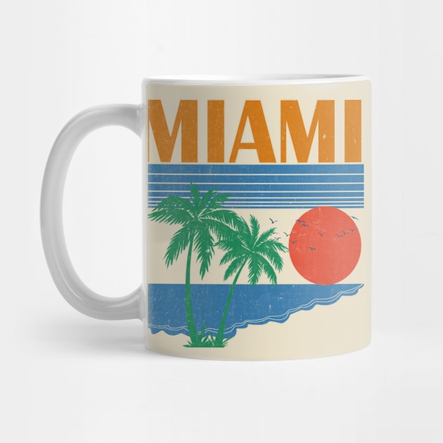 Miami \\ Retro Vintage Design by KianOlsen Art